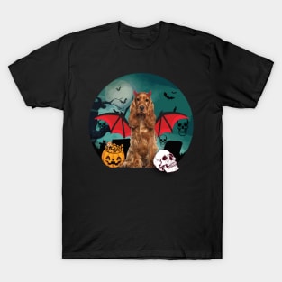 Happy Halloween Cocker Spaniel Dogs Halloween Gift T-Shirt